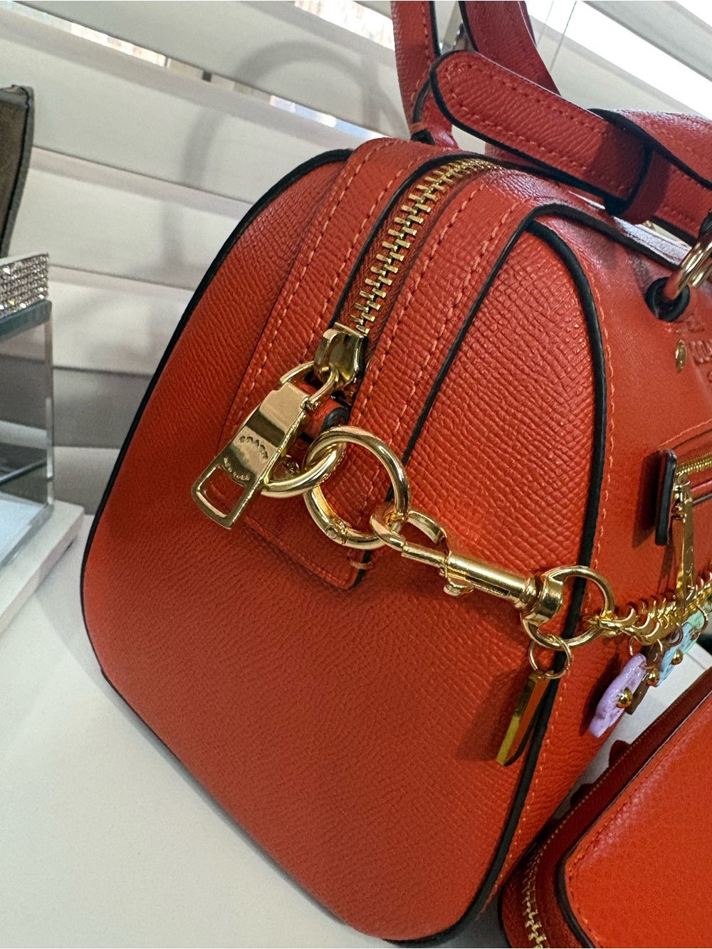🧡Coach Orange-Red Rowan Satchel Bag Set🧡 - Picture 5 of 12